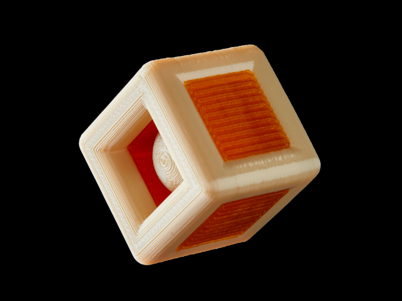 Une pièce imprimée en 3D avec le matériau de support Aquasys 180